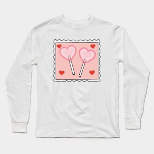 Lollipops for Valentine's Long Sleeve T-Shirt